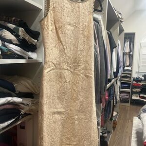 Elegant Fendi Cream Sleeveless Dress